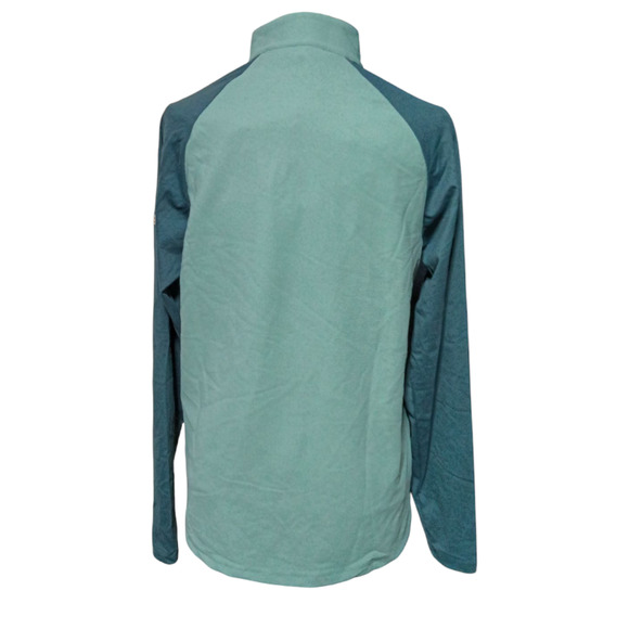 Macade Green Long Sleeve 1/4 zip Golf Shirt M Official Major Scripting - Picture 2 of 5